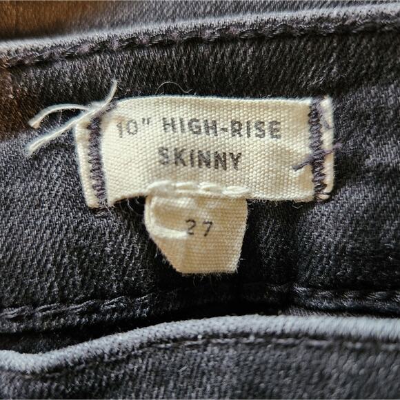 Madewell 10" High Rise Skinny Jeans Button through edition 27 - Picture 6 of 11
